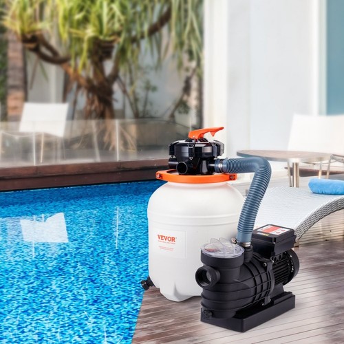 Above Ground Sand Filter with 285W Pool Pump 10000 L/H Flow 6 Way Valve System - Picture 6 of 8