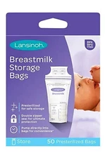 Lansinoh Breastmilk Storage Bags - Super Strong & Pre-Sterilized - 50 count  NEW