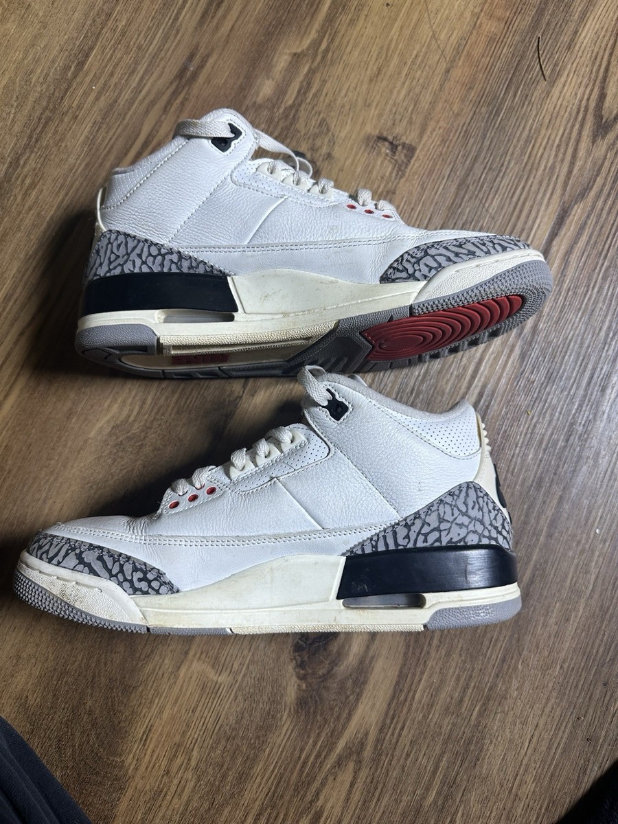 AUTHENTIC Nike Air Jordan 3 Retro White Cement Reimagined | eBay