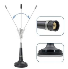 Mobile CB Radio Antenna 27 Mhz with 6.8cm Magnetic Base 4m RG58
