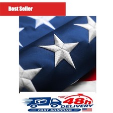 American Flag 5x8 FT Outdoor Heavy Duty Embroidered Stars US Flag