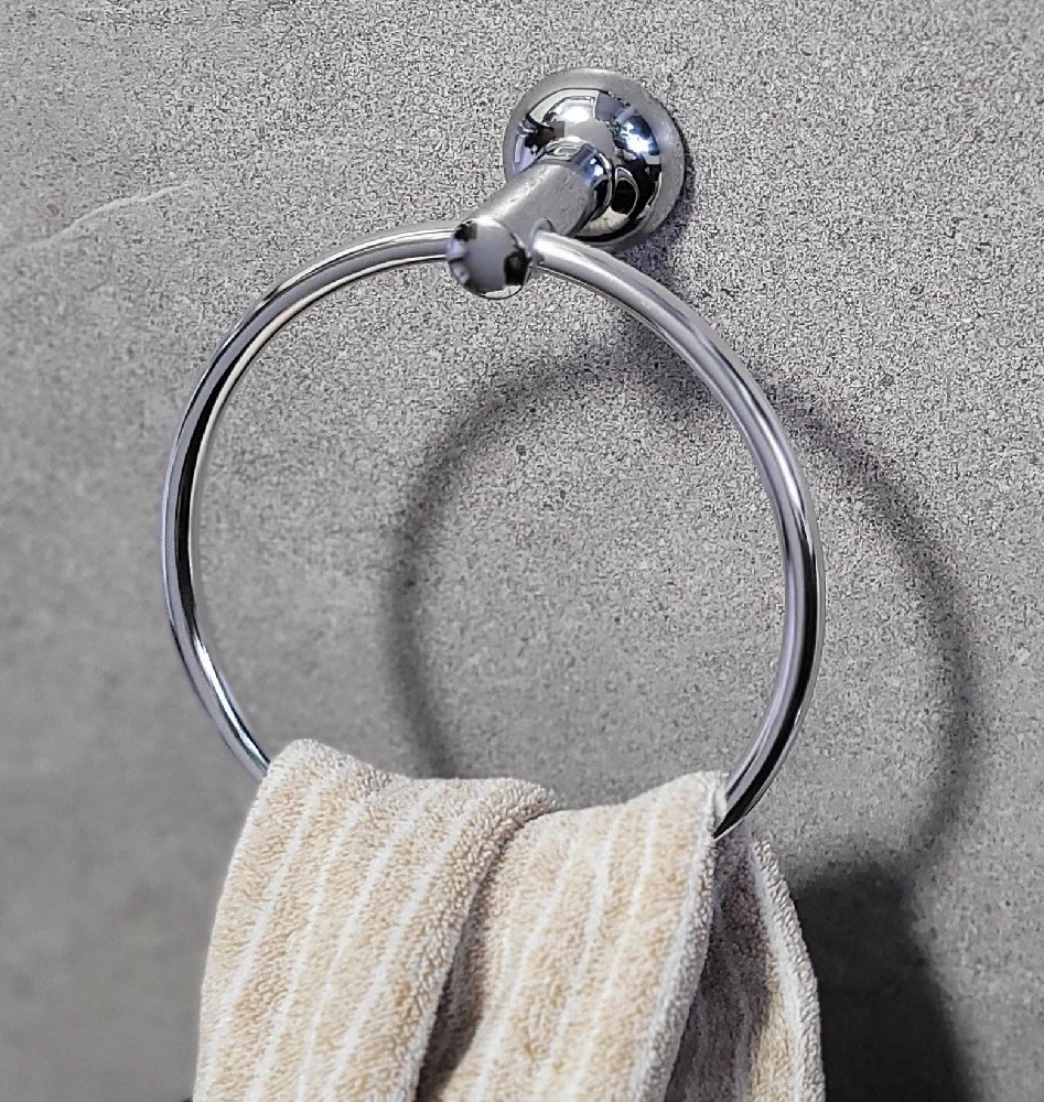 Porte Serviette Chromé Étagère Serviette Porte-Serviettes En Acier Inoxydable Étagère