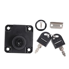 1.57x0.98 Inch Zinc Alloy File Cabinet Lock 2 Keys Desk Drawer Office Mail