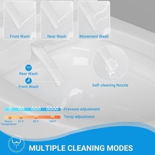 Smart Toilet,Heated Seat Auto Flush,Foot Sensor Operation,Warm Water,AutoFlipCov