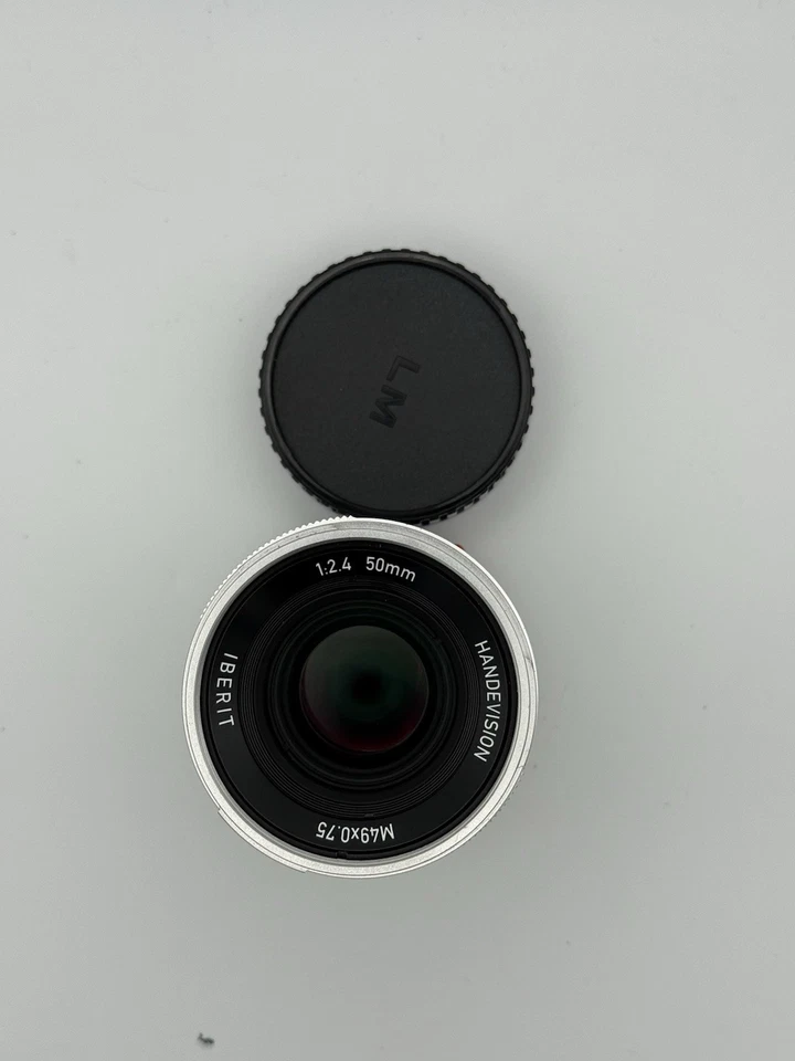 Lente de montaje Iberit 50 mm f/2,4 Handevision M codificada PLATA Foto 4 de 4