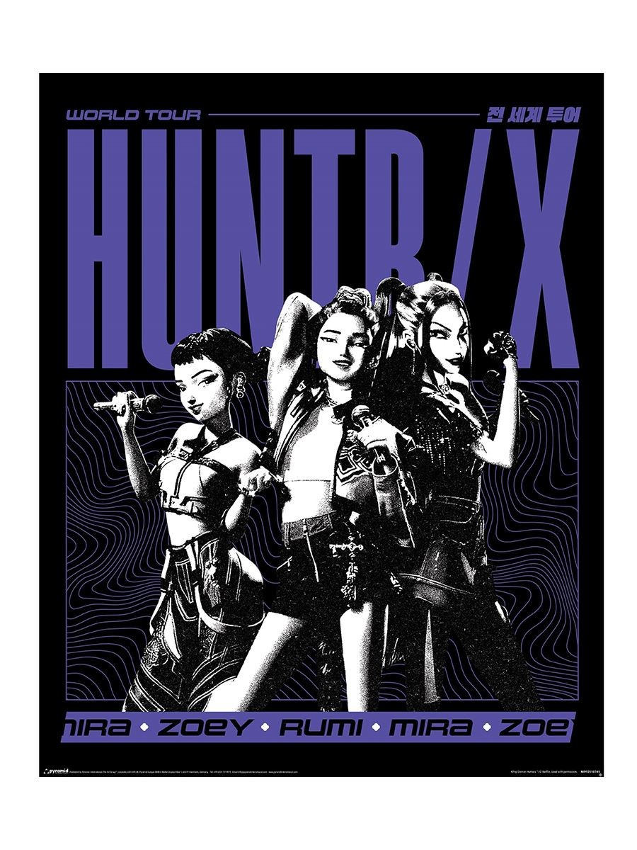 K-Pop Demon Hunters (Huntrix World Tour) Mini Poster