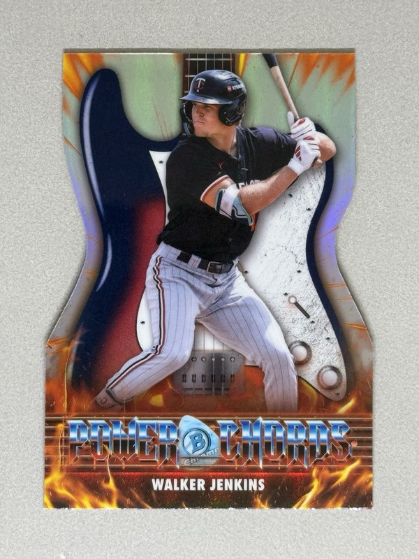 Walker Jenkins 2026 Bowman Chrome Power Chords Refractor #PC-8 Twins 🔥💪🔥