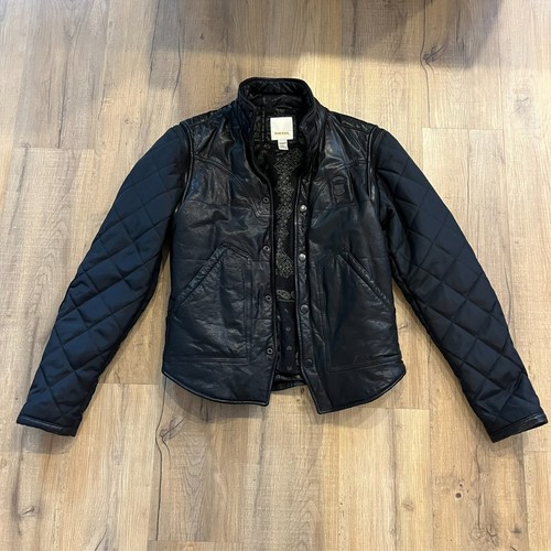 Diesel Gold Label Sheep Leather Biker Motorcycle Jacket Vest Size M *NEW*
