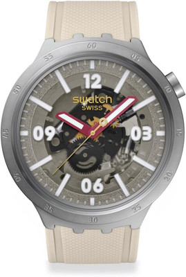 Beige Stainless Steel Quartz Watch - Unisex Casual Elegance for Every Moment
