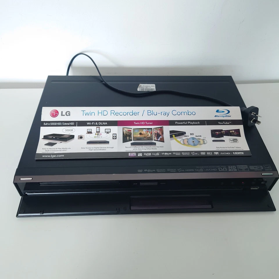 LG HR599D Twin HD Recorder Blu-ray Combo 500GB HDD Wi-Fi DLNA HDMI 1080p - Image 2 of 4