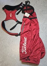 Titleist Sunday Bag Lightweight 2-Divider Pencil Shoulder Golf Carry Bag Red