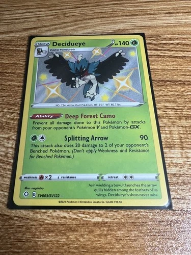 Decidueye SV003/SV122 Shining Fates: Shiny Vault Holo