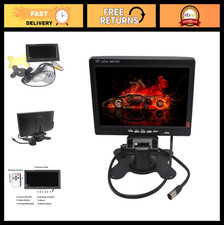 7" TFT Color LCD Car Rear View Monitor - Rotating Screen, 2 AV Inputs, HD Displa