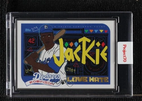 2021 Project 70 Artist Proof Silver Frame /51 Jackie Robinson Brittney Palmer