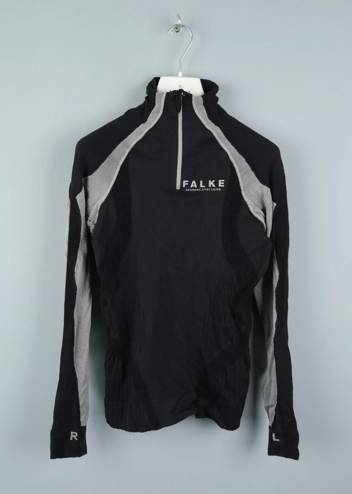 FALKE Womens Ergonomic Sport System Half Zip Top Baselayer Shirt Size S/M