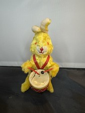 Vintage 1950's Mechanical Bunny The Happy Drummer Wind Up Made in Japan