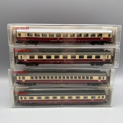 Fleischmann Piccolo N Gauge DB Passenger Cars 8160 8163 8164 8169 Boxed Set