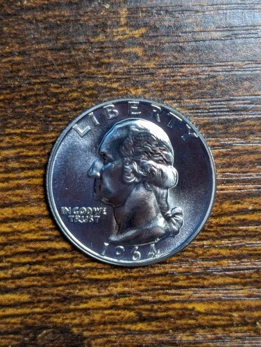 1964 United States Proof Washington Quarter dcam 90% silverm