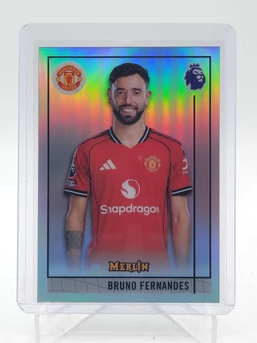 BRUNO FERNANDES 2025-26 TOPPS MERLIN CHROME PREMIER LEAGUE REFRACTOR Q4354