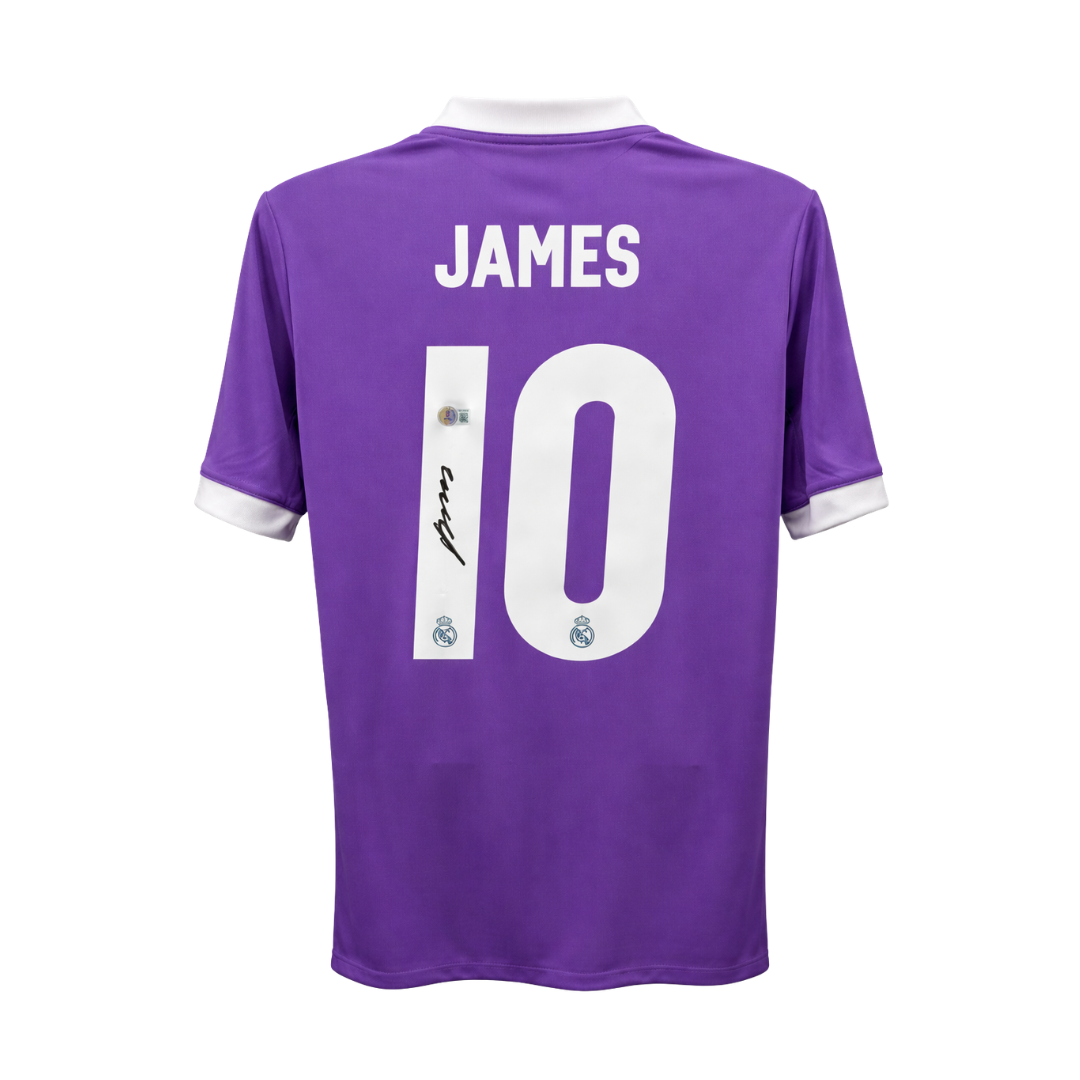 James Rodriguez Signed Real Madrid UCL Soccer Jersey #10 with