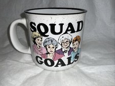 20 Oz Ceramic Mug The Golden Girls “Squad Goals” Decorative Desk Cup Betty White