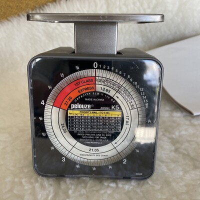 Pelouze Postage Rate Scale Model K5 Up to 5 lbs. 2002 Mechanical Works