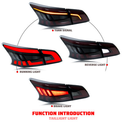 LED Tail Lights for Nissan Sentra 2013-2019 Nismo B17 SV SR Rear