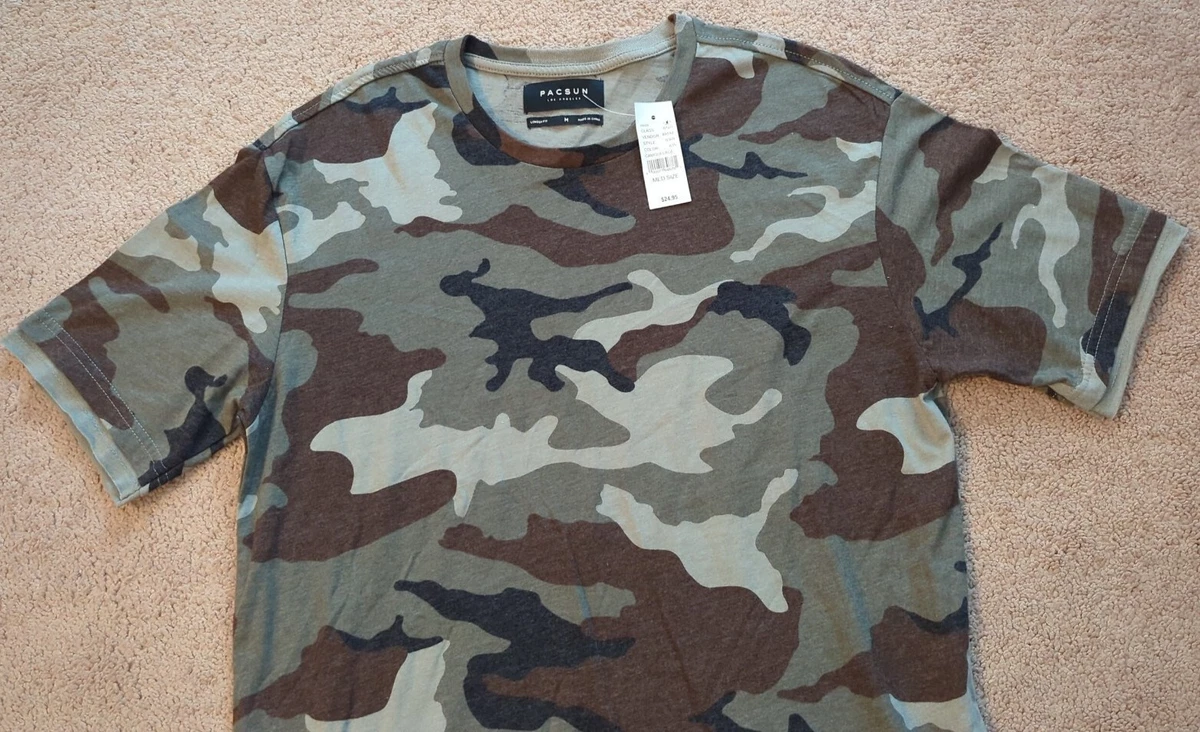 PACSUN camouflage Tシャツ