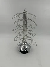 Keurig Vue Pack Pod Carousel Tower Holder Rack Spins Holds 24 Chrome 14”