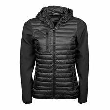 Teejays Womens/ladies Hooded Crossover Jacket Bc3837
