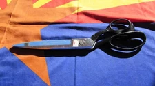 SUPER NICE PAIR OF R/H WISS INLAID #22 UPHOLSTERY/CARPET SCISSORS