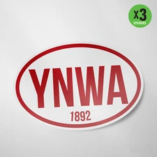 YNWA England 4 Pack Sticker Vinyl Decal Football UK Soccer Football