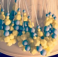 2 Stilnati Teething Necklace Silicone Teething Necklace Nursing Necklace Bew New