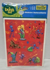 Vtg Disney Pixar A BUG'S LIFE Red SEALED Hallmark Stickers 4 Sheets Heartline