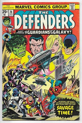 Defenders #26 MARVEL COMIC BOOK Doctor Strange Hulk Guardians of the Galaxy 1975