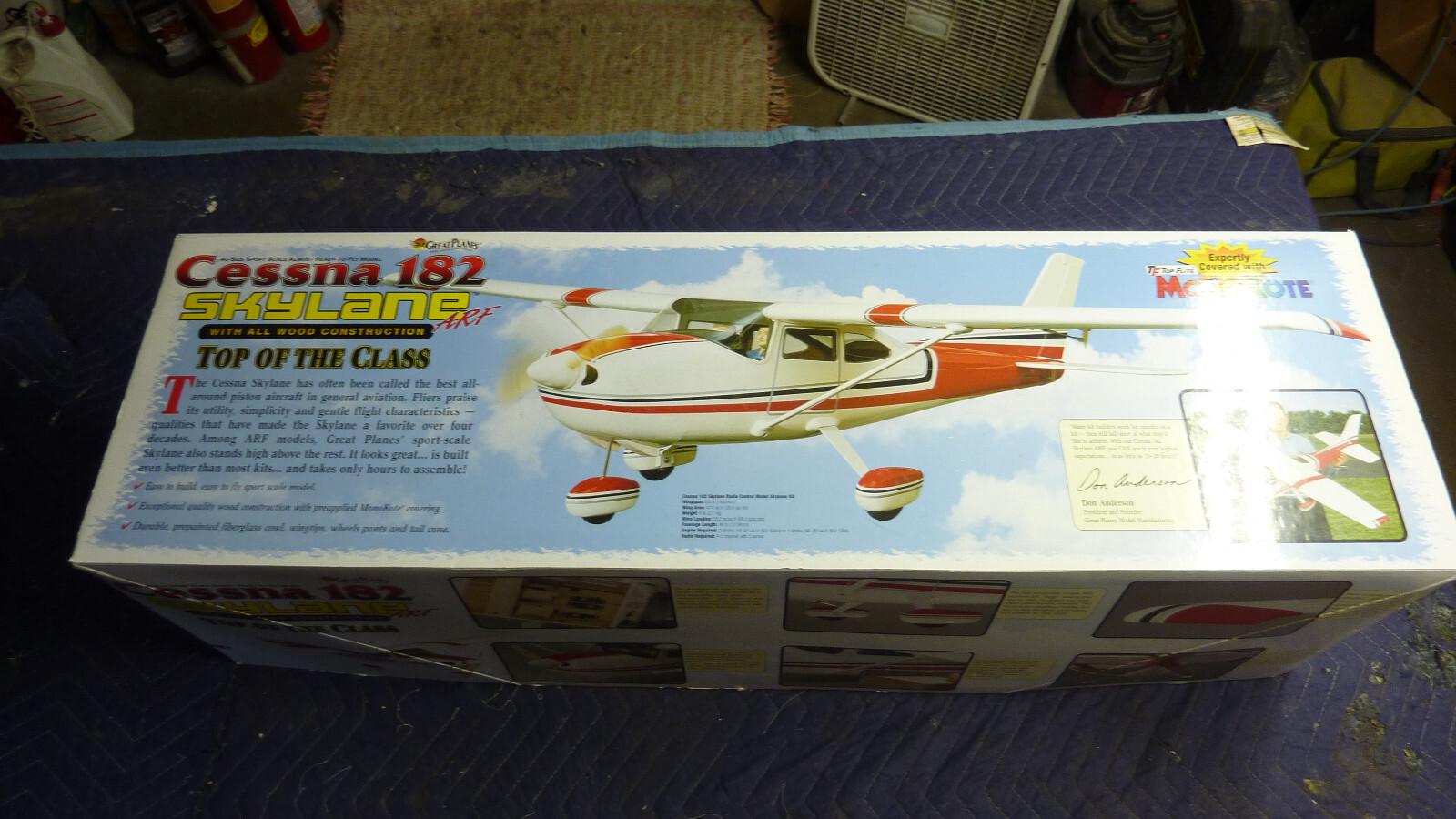 Great Planes Cessna 182 ARF Sport Scale R/C Model Airplane Kit 63