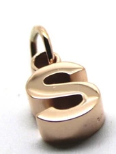Kaedesigns, Genuine 375 9ct Yellow Or Rose Or White Gold 375 Initial Pendant S