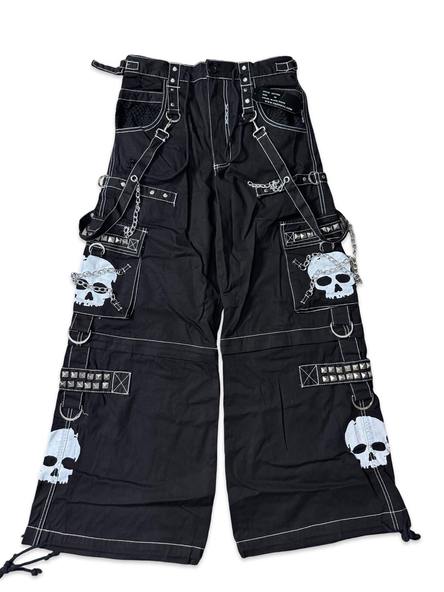 パンツ TRIPP nyc skull design bondage pants Skull Pants Tripp NYC