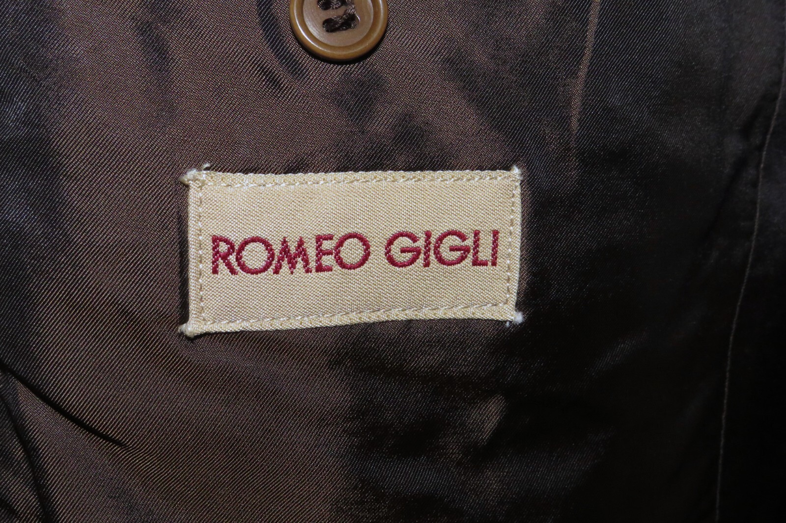 Romeo Gigli Geometric Foulard Brown Velvet Vintage Three Button Blazer 40R image 10