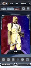 Topps Star Wars Digital Card Trader Tier 8 - Dual Galaxy Purple Bossk - Base 3