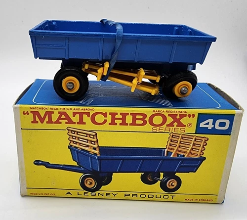 Matchbox Lesney No 40 Hay Trailer & Original Box Vintage Diecast Toy 5 Available