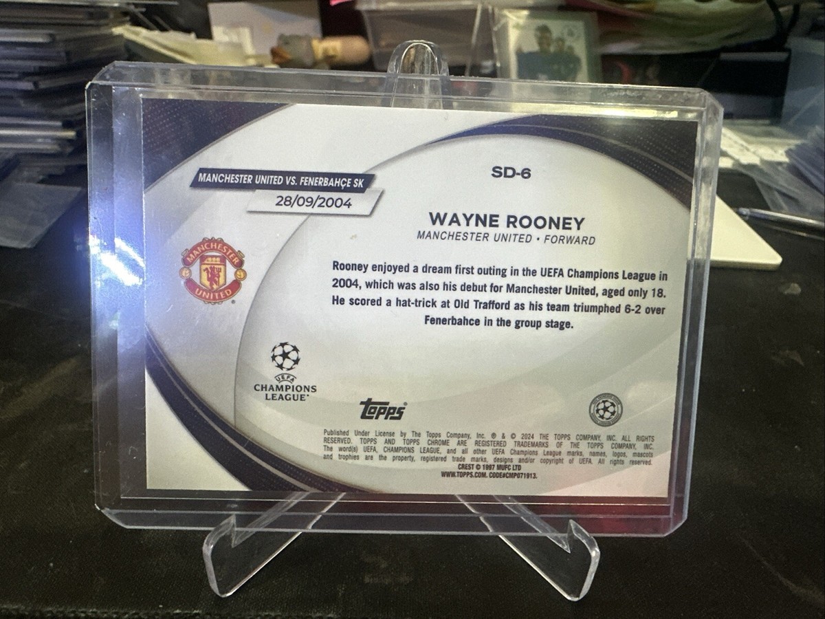 2023-24 Topps Chrome UEFA Starball Debuts SD-6 Wayne Rooney