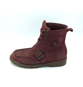burgundy polo boots