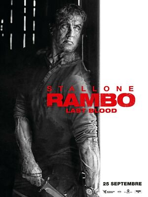 Rambo Last Blood Poster 30X20 2019 V Sylvester Stallone From