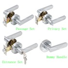 <!--F#f_0-->Full Range door Handles locks Passage Privacy Entrance fixed Dummy, Satin (6515)<!--F/-->