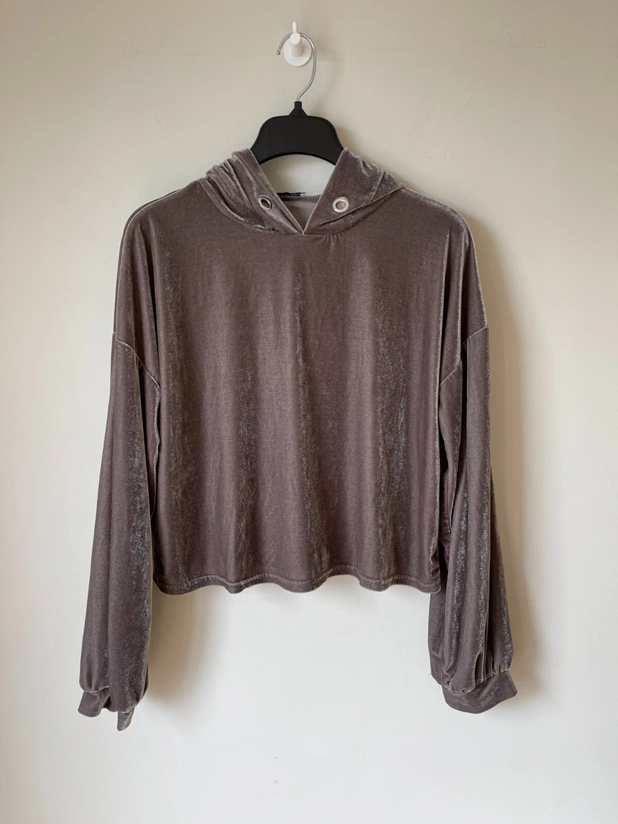 Velvet clearance hoodie zara