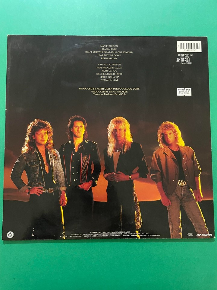 Night Ranger Man In Motion LP PROMO PRESSING eBay