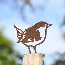 Steel Wren Fence Topper in Rustic