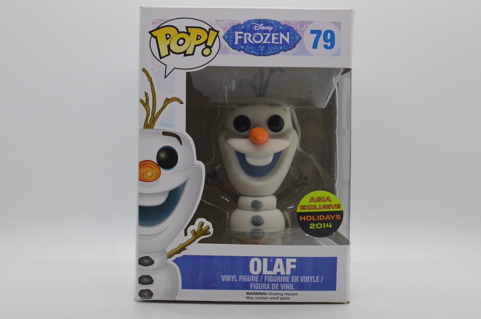 #79 Olaf Flocked Asia Exclusivo 2014 Frozen Disney Funko Pop En Protector