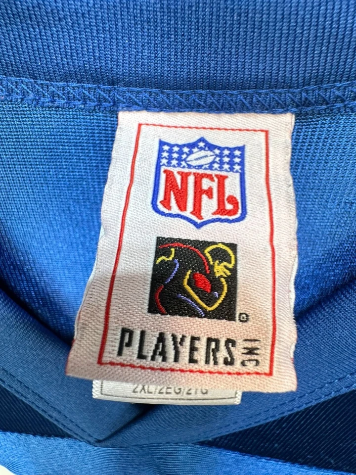 Mens Dwight Freeney 93 Jersey T-Shirt Size 2XL Blue Short Sleeves Foto 2 de 4